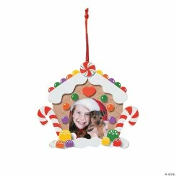 Cheapest ⭐ Gingerbread House Picture Frame Ornament Craft Kit 🎉