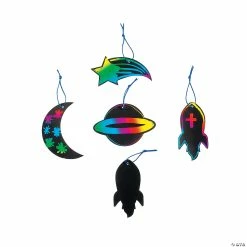 Budget 🔔 God’s Galaxy VBS Magic Color Scratch Ornaments - 24 Pc. 🧨