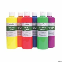 Coupon 🌟 Handy Art® Fluorescent Tempera Paint, Pint, 6-Color Set ⭐