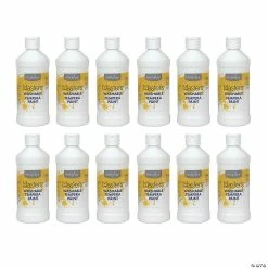 Hot Sale 😀 Handy Art® Little Masters™ Washable Tempera Paint, 16 oz, White, Pack of 12 ✨