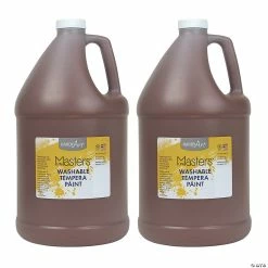 Wholesale 😉 Handy Art® Little Masters™ Washable Tempera Paint, Gallon, Brown, Pack of 2 🤩