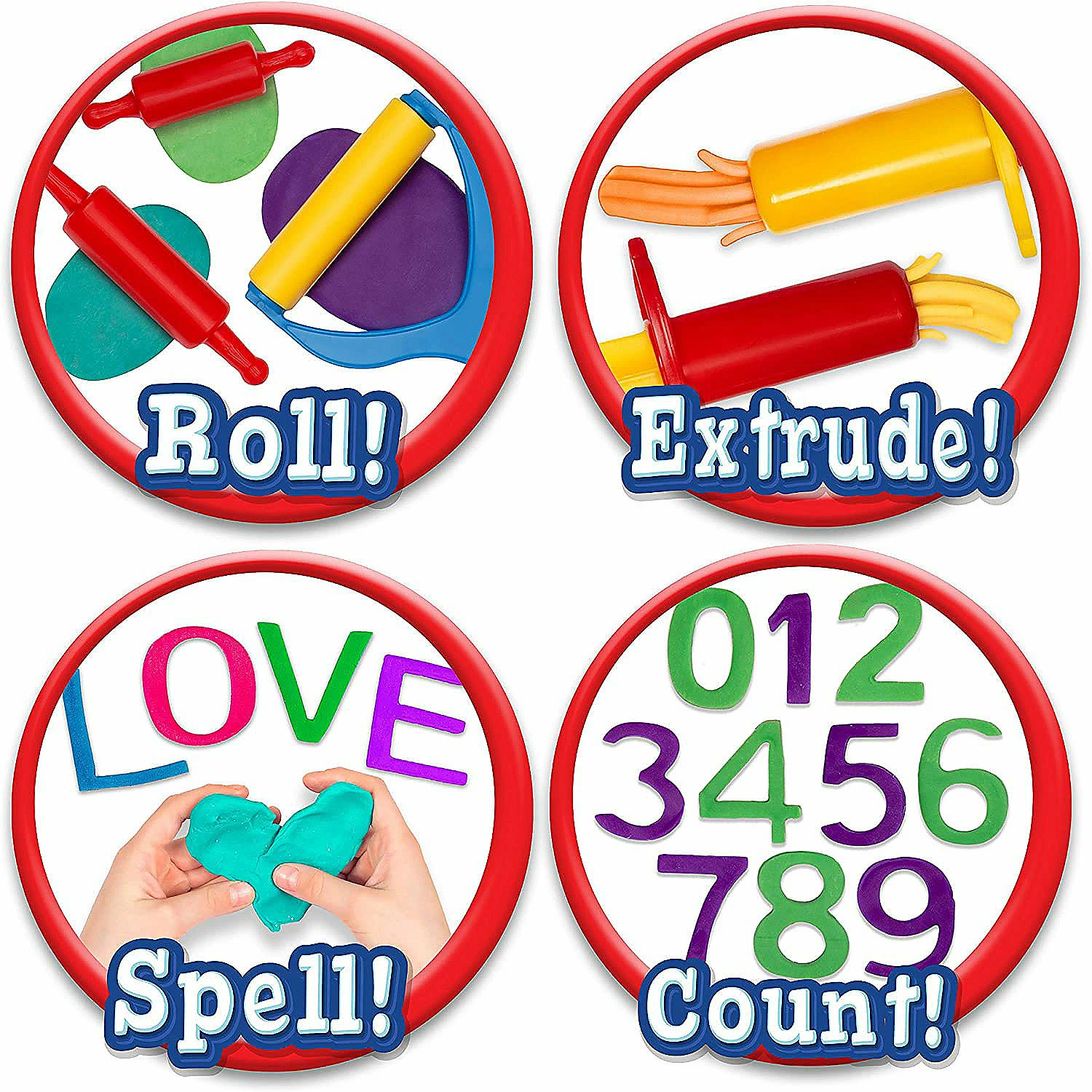 Flash Sale 👏 Kiddy Dough 42 Piece Tool Kit For Kids ⭐ - Image 2