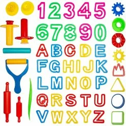 Flash Sale 👏 Kiddy Dough 42 Piece Tool Kit For Kids ⭐