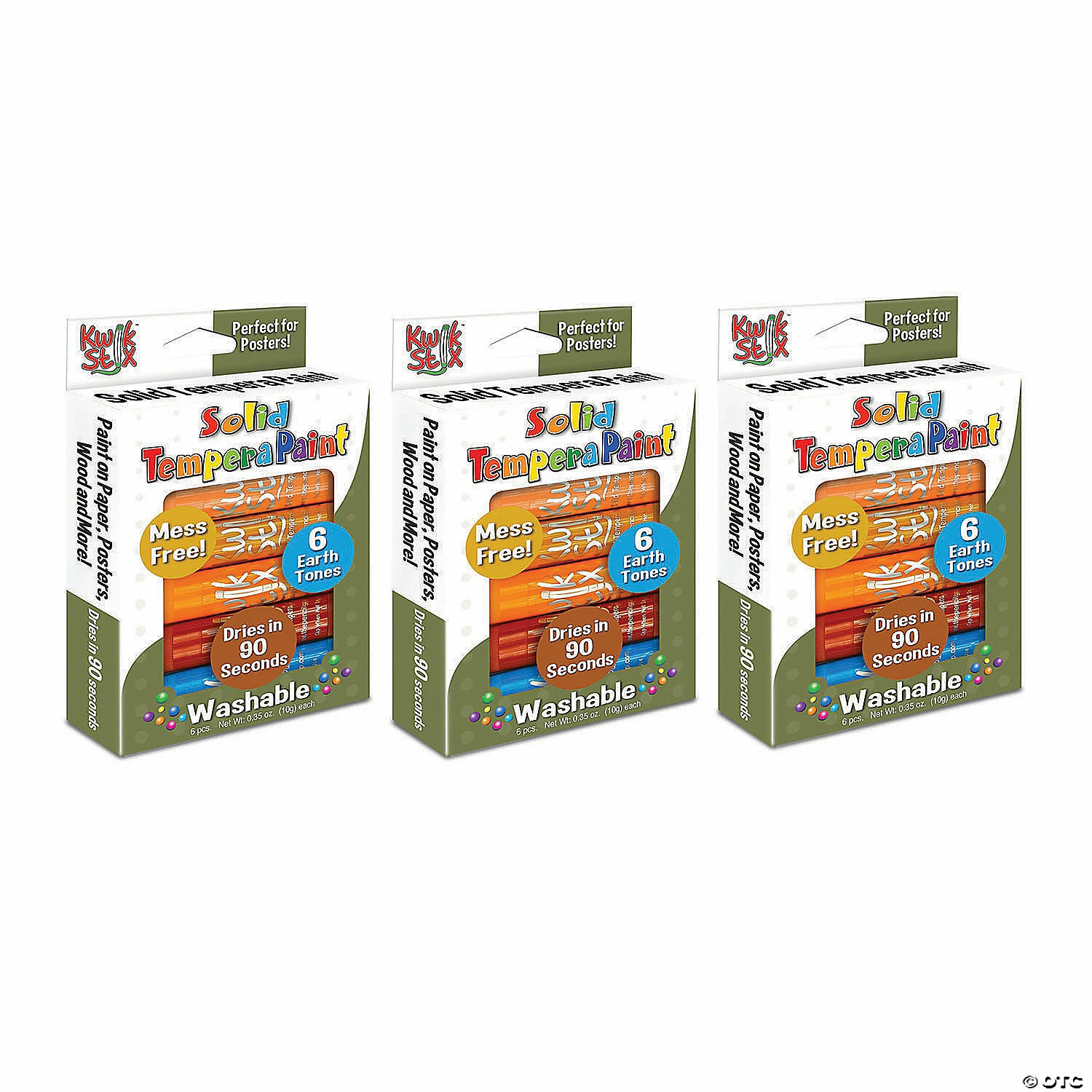 Deals 🎁 Kwik™ Stix Tempera Paint, Earth Tones, 6 Per Pack, 3 Packs 🤩 1 Deals 🎁 Kwik™ Stix Tempera Paint, Earth Tones, 6 Per Pack, 3 Packs 🤩