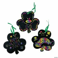 Cheapest ✔️ Magic Color Scratch Shamrocks - 24 Pc. ❤️