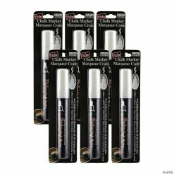Best Sale 💯 Marvy Uchida® Bistro White Chalk Marker, Broad Tip, Pack of 6 ❤️