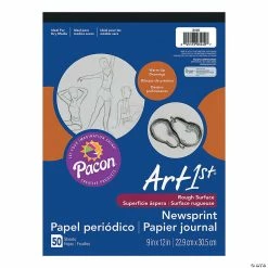 Cheap ✔️ Newsprint Pad, White, 9" x 12", 50 Sheets Per Pad, Pack of 12 👍