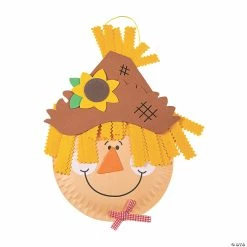 Cheapest 🌟 Paper Plate Scarecrow Craft Kit - Makes 12 ⭐