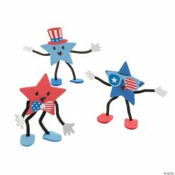 Flash Sale 🎁 Patriotic Star Stand-Up Craft Kit - Makes 12 🔥