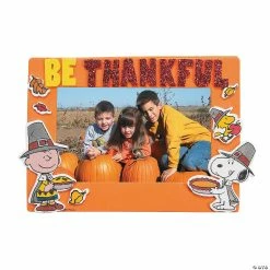 Budget ⌛ Peanuts® 👪 Thanksgiving Picture Frame Magnet Craft Kit - Makes 12 👍