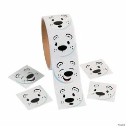 Brand new 😍 Polar Bear Face Sticker Roll - 100 Pc. ⭐