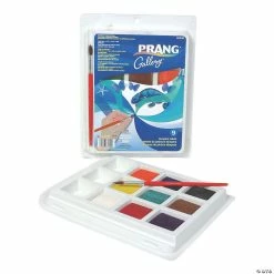 Best deal 😍 Prang® Gallery™ Tempera Cake Set, 9 Colors with Brush 😍