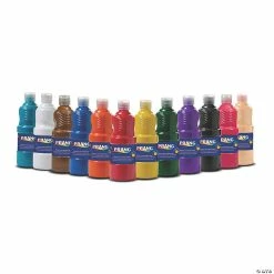 Outlet ✨ Prang® Tempera Paint Set, Assorted Colors, 16 oz Bottles, Set of 12 ✨
