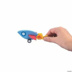 Cheapest 🤩 Rocket Pull-Back Toy Craft Kit - Makes 12 ✔️