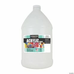 Cheap 🔔 Sargent Art® Acrylic Paint, White, 64 oz Bottle 🥰
