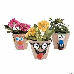 Cheap ✨ Silly Face Flowerpot Craft Kit - Makes 12 😉