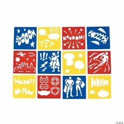 Hot Sale 💯 Superhero Stencils - 12 Pc. ✔️