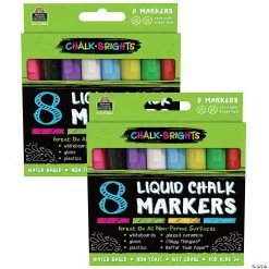 Promo ❤️ Teacher Created Resources Chalk Brights Liquid Chalk Markers, 8 Per Pack, 2 Packs 🧨