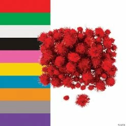 Top 10 💯 Tinsel Pom-Poms - 100 Pc. 🔔