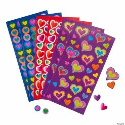 Best Pirce ⌛ Valentine Heart Sticker Sheets - 24 Pc. 🤩
